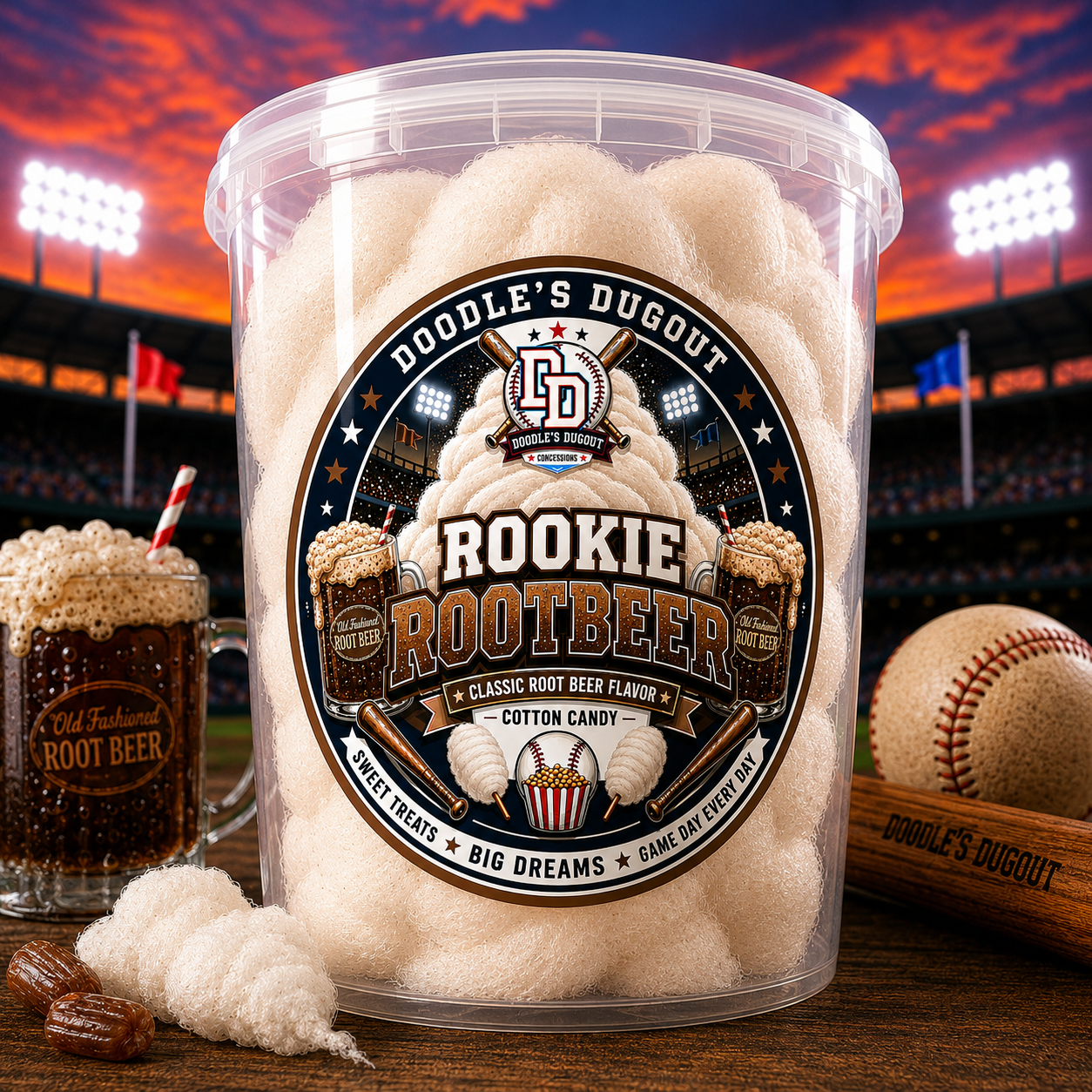 ROOKIE ROOTBEER COTTON CANDY