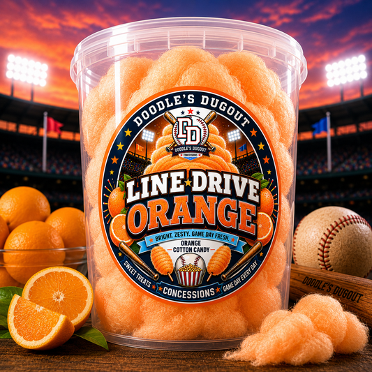 Line Drive Orange Cotton Candy
