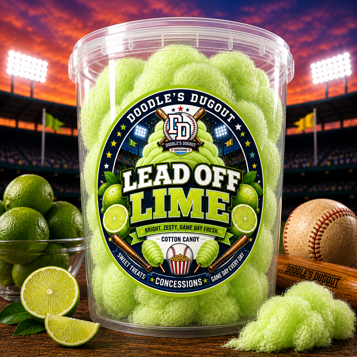 LEADOFF LIME COTTON CANDY