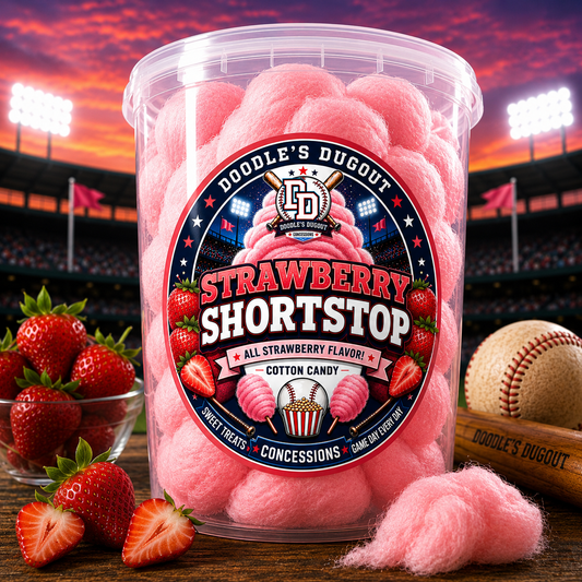 Strawberry Shortstop Cotton Candy