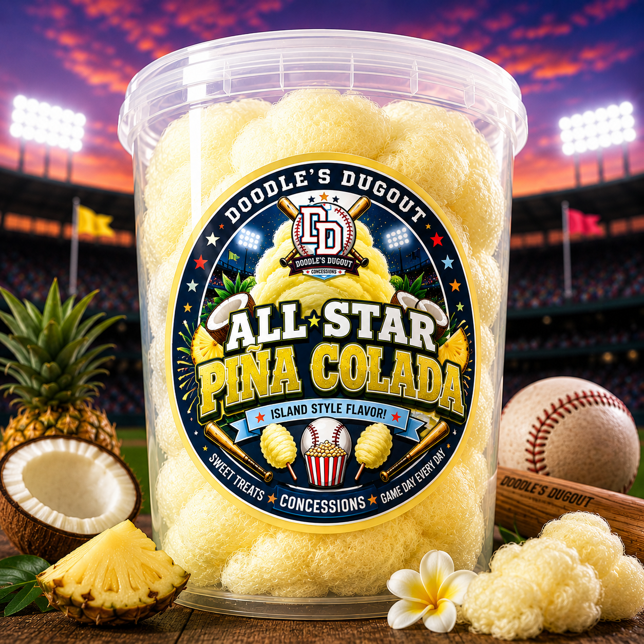 ALL-STAR PIÑA COLADA COTTON CANDY